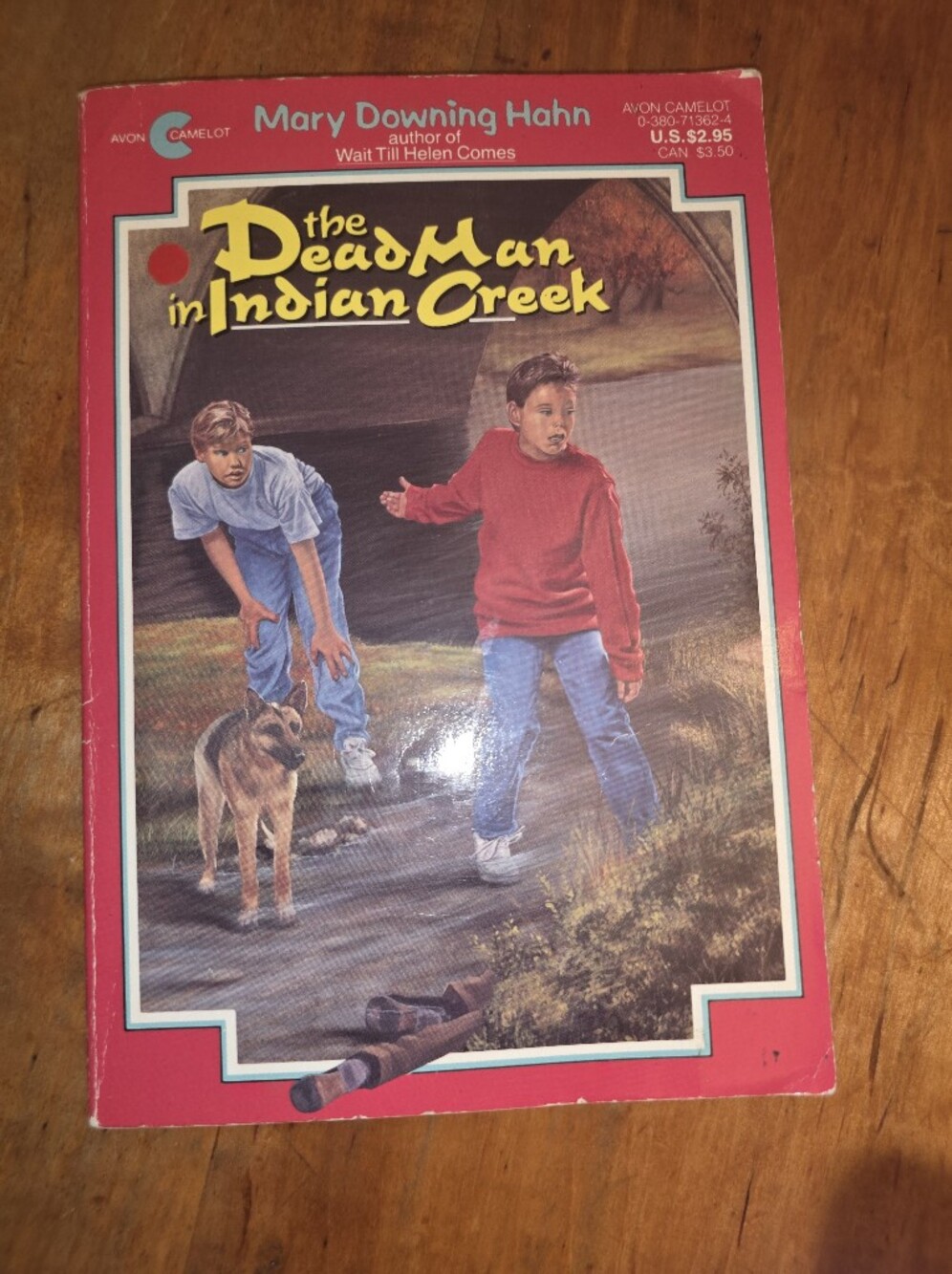 THE DEAD MAN IN INDIAN CREEK Mary Downing Hahn AVON CAMELOT 1991 Paperback .